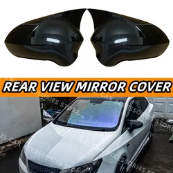 2PCS Car Side Mirror Cover Rearview Caps For Seat Leon MK2 1P facelift / Ibiza MK4 6J / Exeo 3R 2008-2017 Mirror Cover