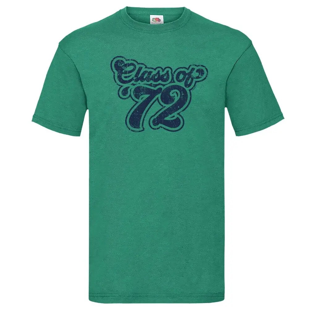 Class Of '72 Groovy Script T-Shirt  Tees Cotton Luxury brand vintage oversized