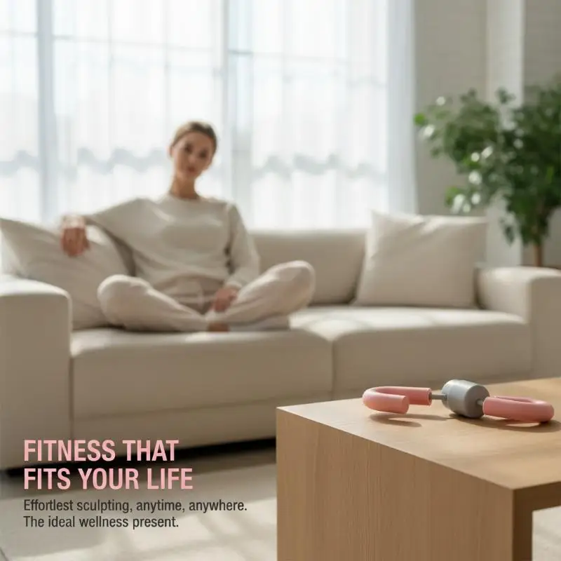 Oberschenkeltrainer mit weich gepolstertem Griff, tragbar, multifunktional für Yoga-Workouts zu Hause und Ganzkörperformung. – Detail 7