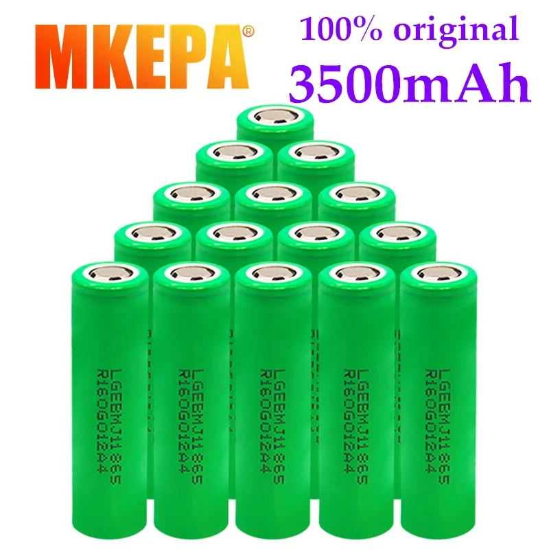 mkepa 18650 batterie  MJ1 3.7V 3500mAh 25A lithium - ion de haute puissance dorigine outil electrique INR Sufficient capacity