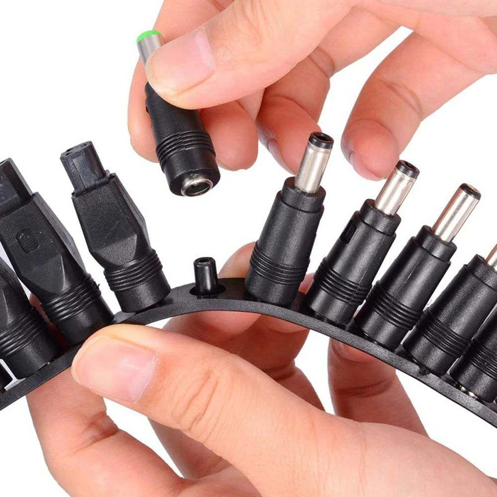 34PCS 8PCS Universal Power Adapter Supply Tips Connector 5.5mmx2.1mm DC AC Kits for Lenovo Thinkpad Laptop Power Plug Jack Sets