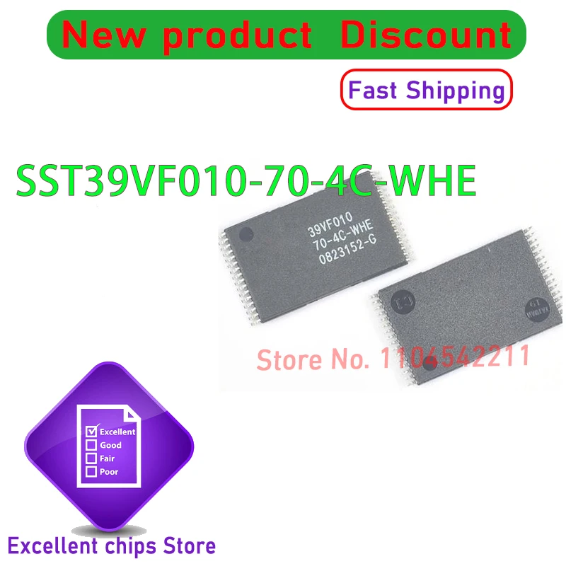 SST39VF010-70-4C-WHE 39VF010-70-4C-WHE 39VF010 70-4C-WHE TSOP32 100% New original stock 10PCS/LOT