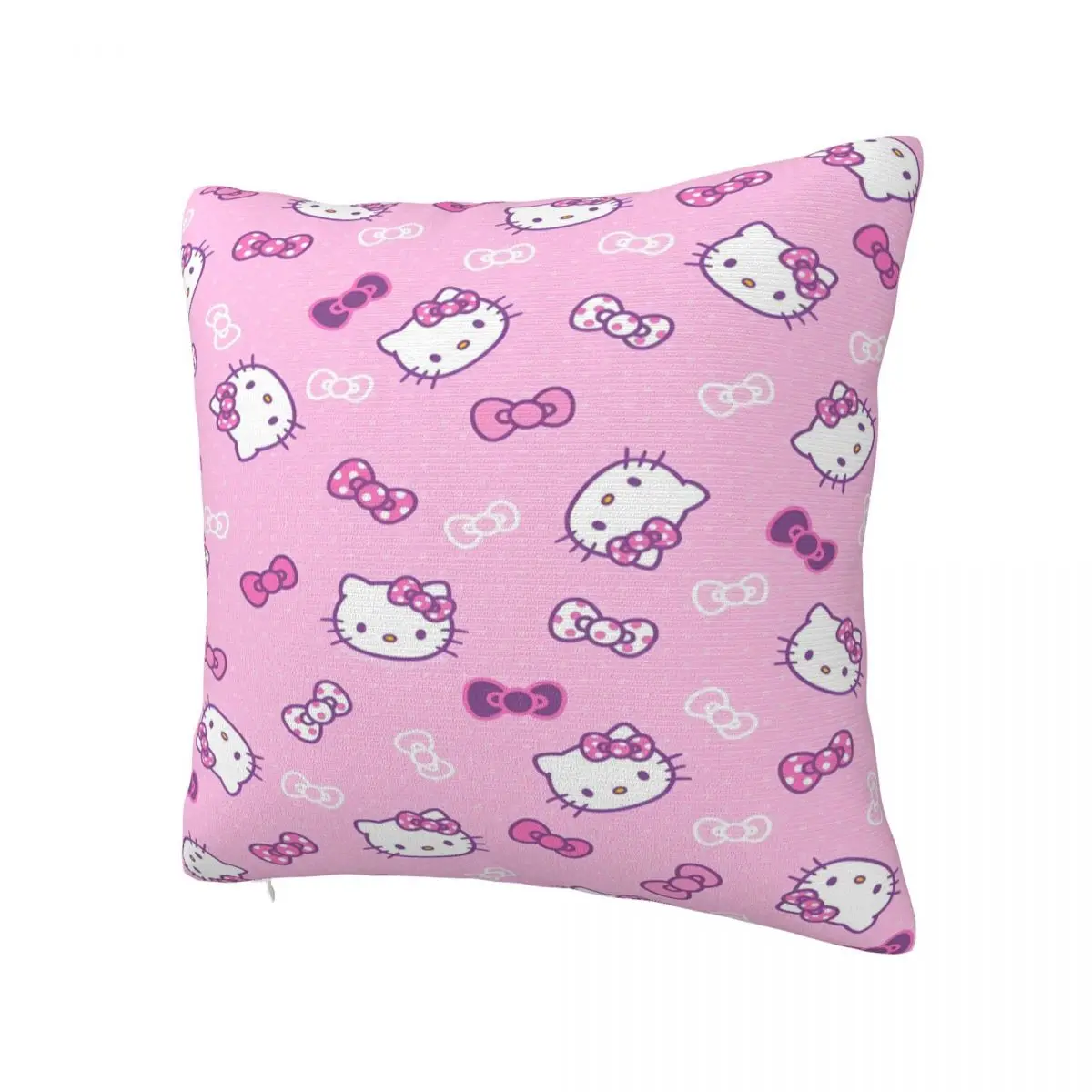 Official Hello Kitty Pink Cute Pillowcase Printing Polyester Cushion Cover Gift Throw Pillow Case Cover Home Square 40*40cm