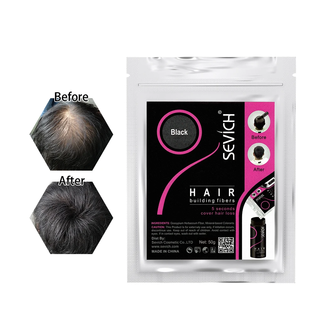 25g Hair Fiber Powders Hair Growth Keratin Hair Fiber Hair Building Styling Powder Instant Regrowth Thickening Powder Refill Bag