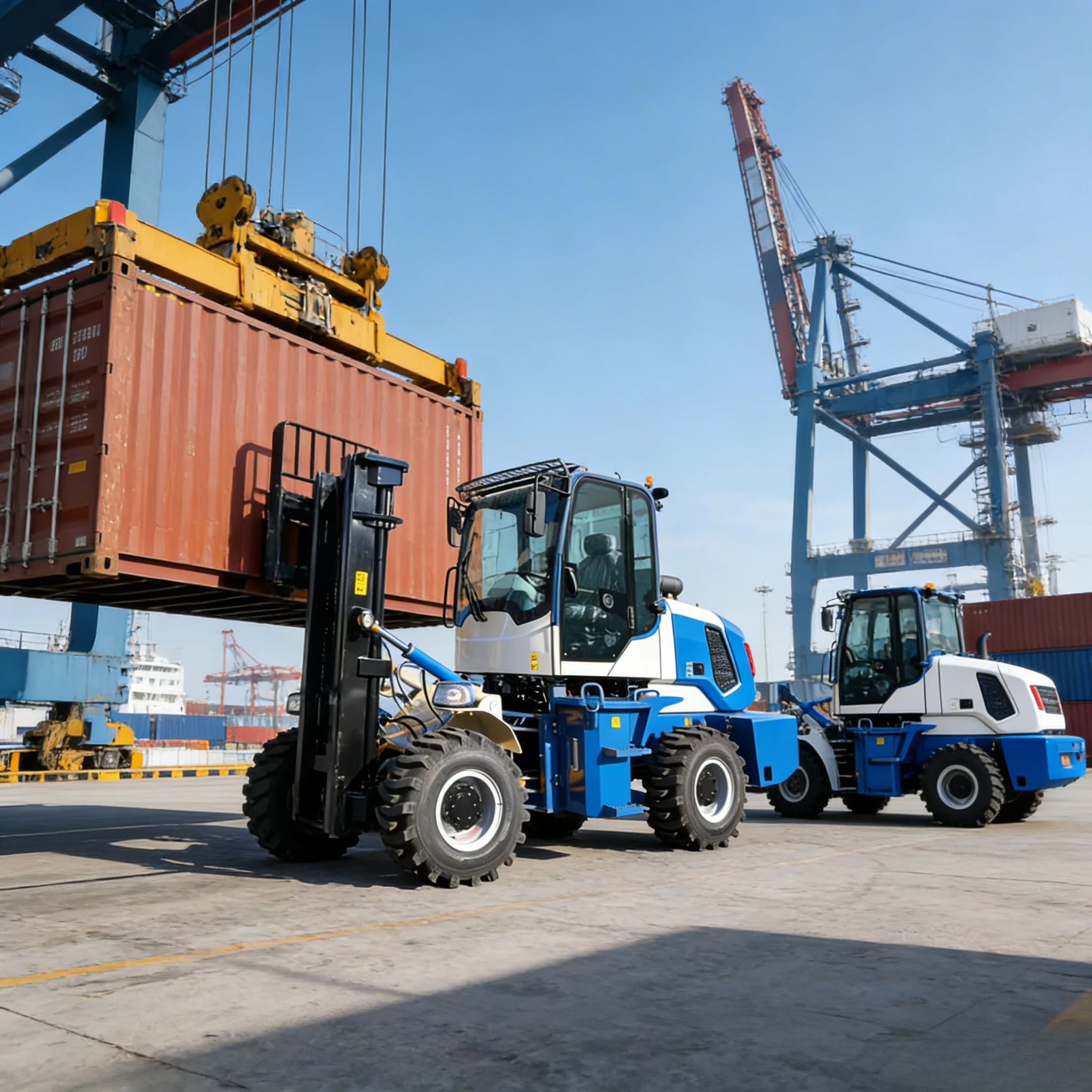 Off Road 4WD Diesel Forklift 3 Ton 3.3m Lifting Height All Terrain Adaptability Fork Truck for Complex Ground customized