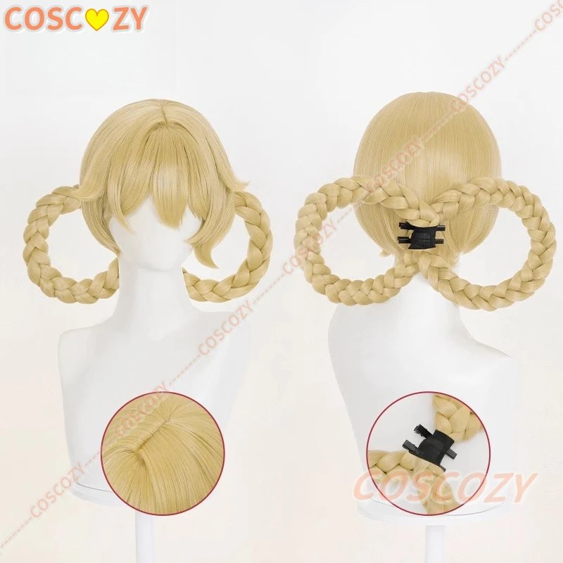 Genshin-Peluca de Cosplay de Jahoda, pelo dorado especial, Yagoda Yagoda, peluca de Cosplay para fiesta de Halloween, accesorios para adultos y mujeres y hombres