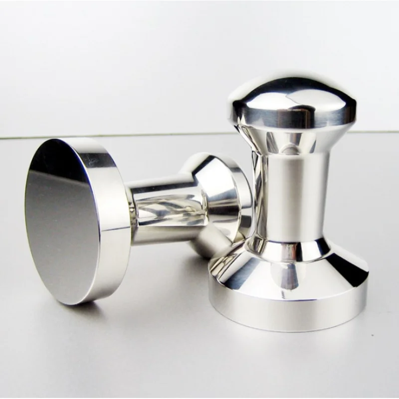 

Stainless Steel Integrated Molding Powder Press Tamper Handle Solid Filling Coffee Distributor58MM