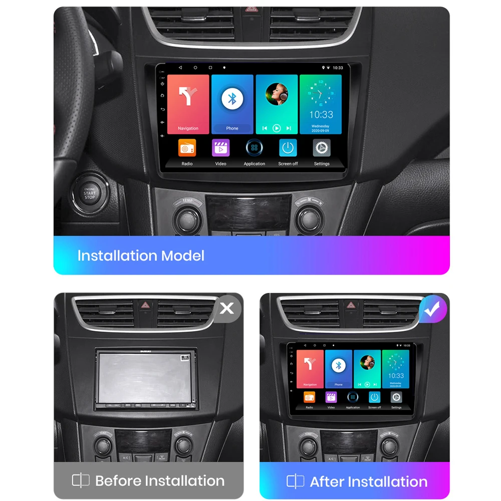 Android Multimedia Player For Suzuki Swift 2011-2016 Car Radio CarPlay GPS Navigation WiFi Video Stereo 2din AutoRadio DSP HU