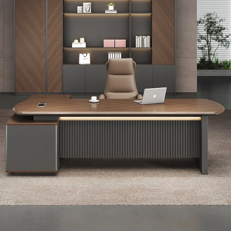 Storage Reception Office Desk Wooden Luxury Drawer Decoration Office Desk European Aesthetic Mesas Escritorio Home Furniture