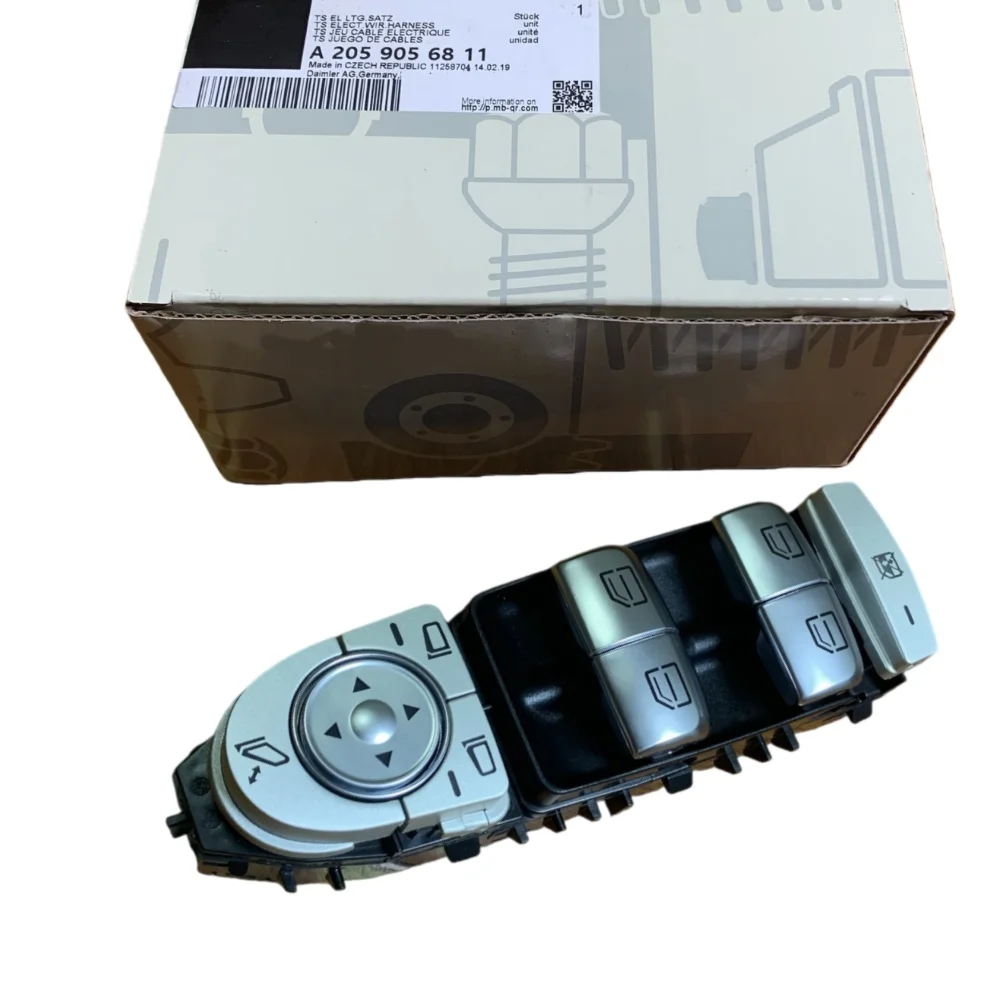

OEM A2059056811 Новый главный переключатель управления стеклоподъемником для Mercedes-Benz C180 C200 C300 2015-2018 GLC 200 260 300 2016-2019