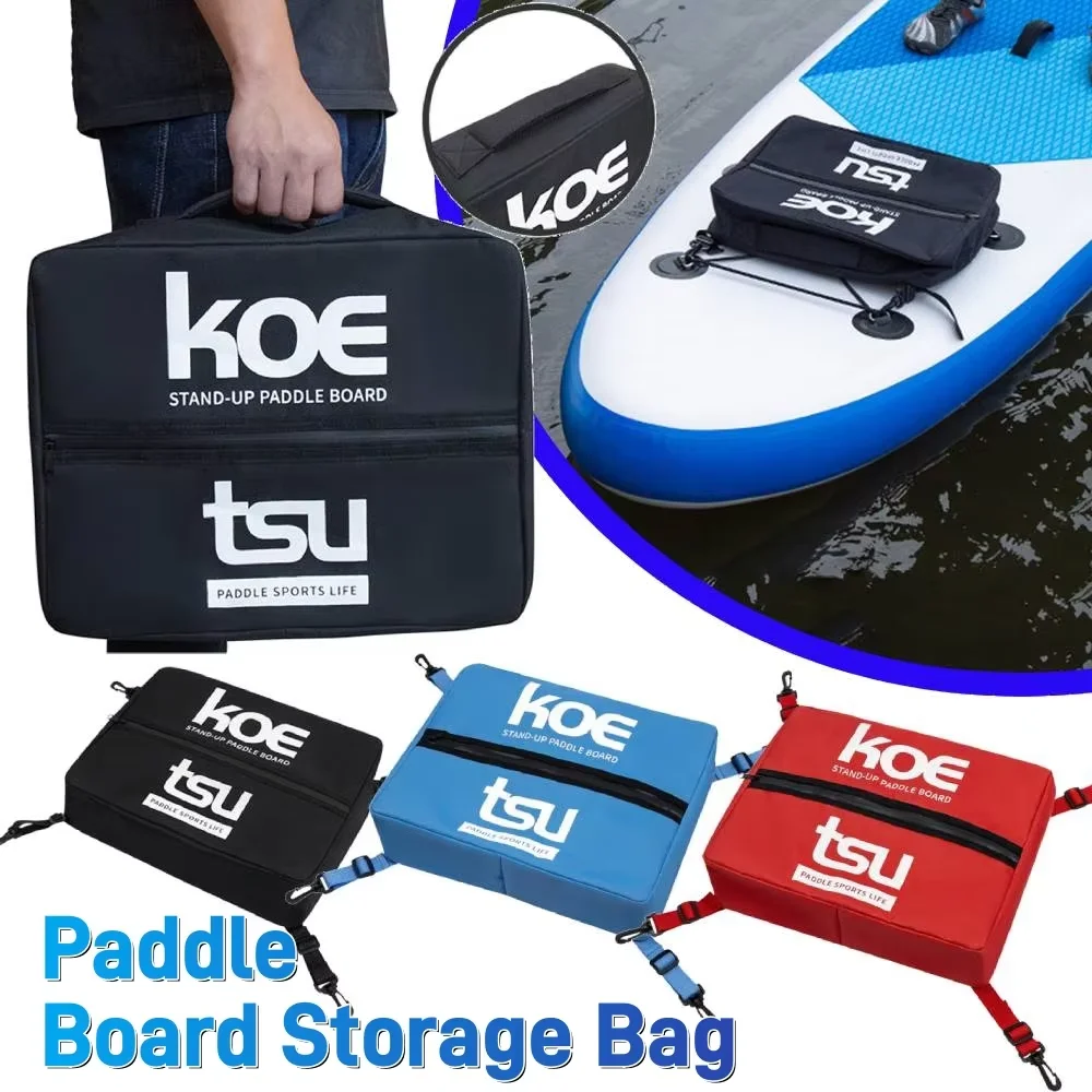 Paddle Board Storage Bag Adjustable Paddleboard Deck Cooler Bag Sealed Zipper Food Storage Bag for Stand-Up Paddleboard