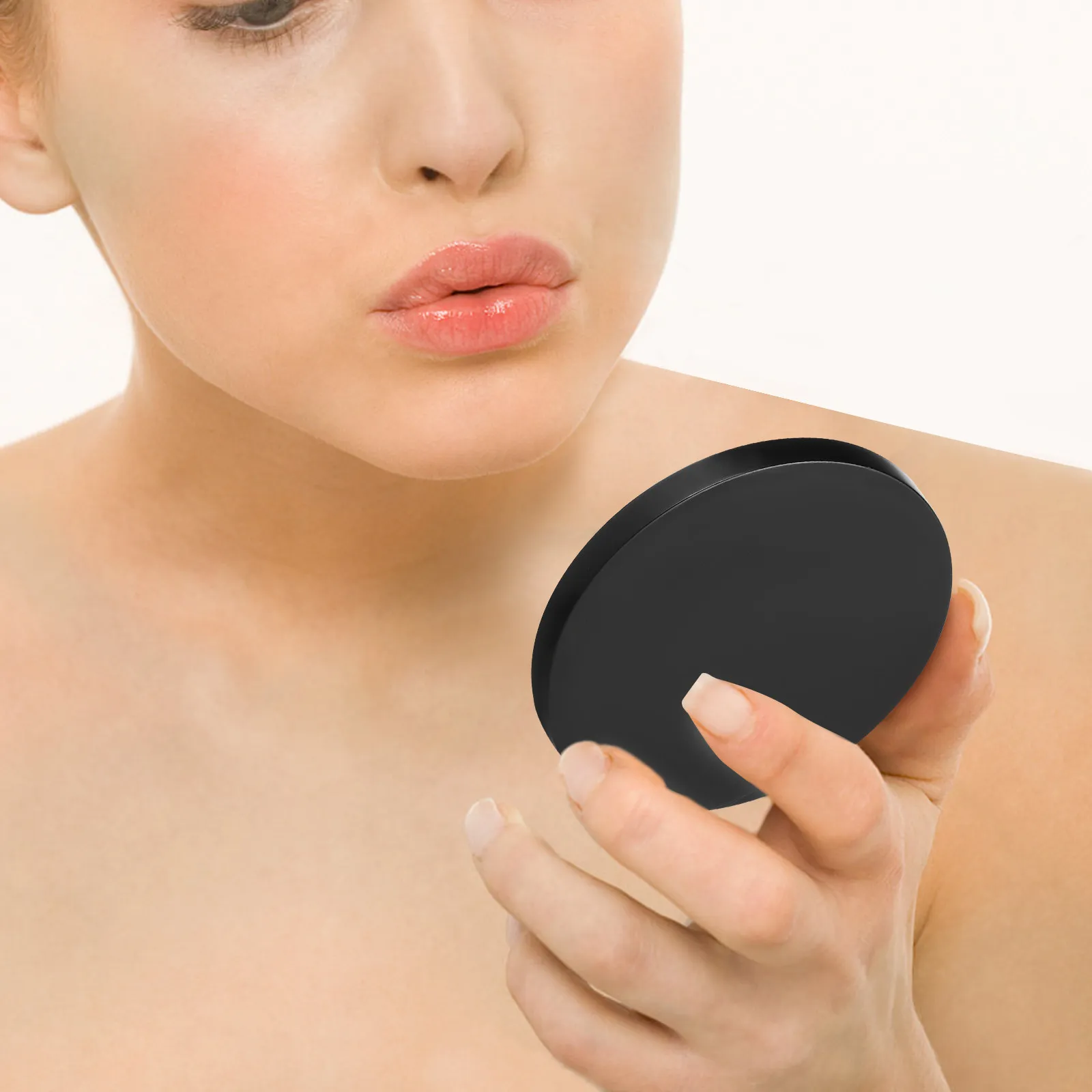 4Pcs Mini Round Glass Mirror Set Portable Reflection Compact Mirror for Women Travel Purse Pocket Vanity