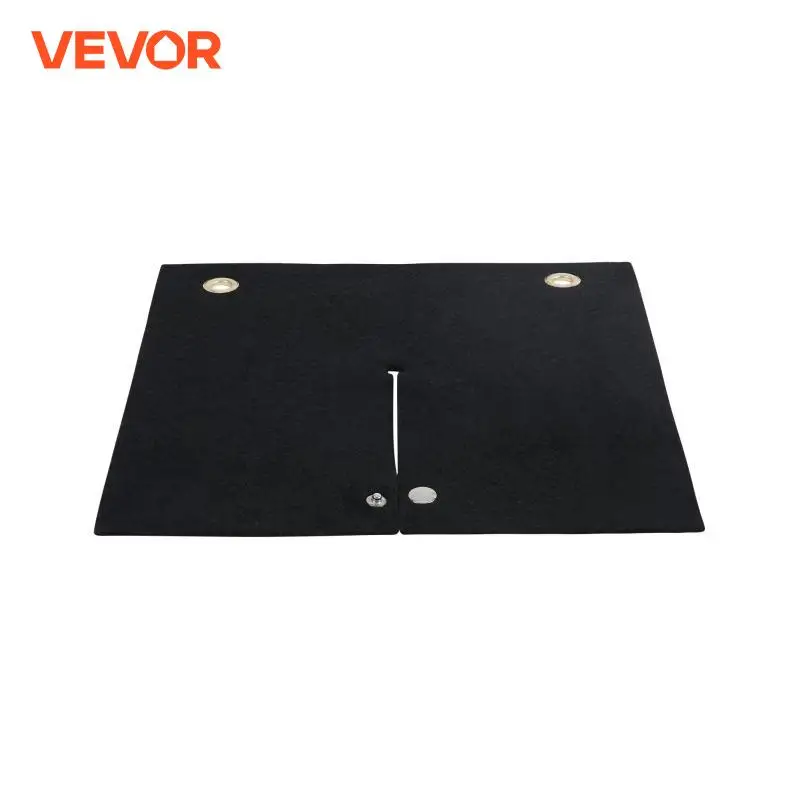 VEVOR Welding Blanket Carbon Fiber Heat Shield Mat Flame Protector Plumbing Hole Propane Torch Soldering Pad Grommets for Copper