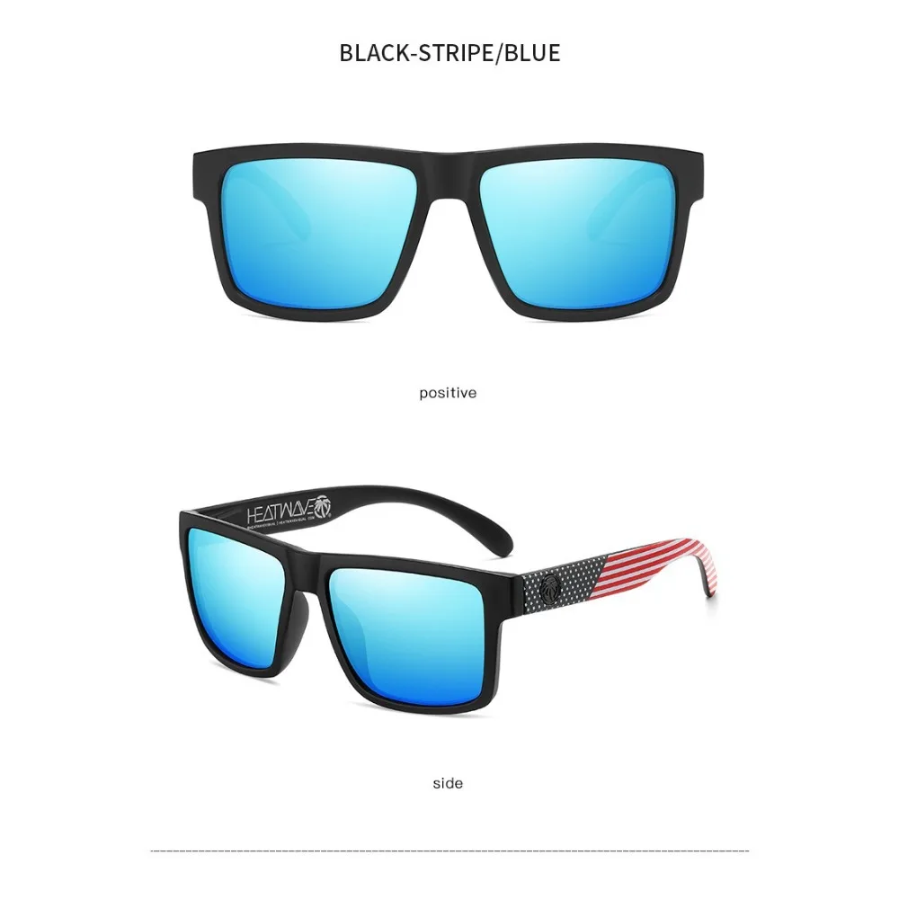 1PCS luxury brand mirror sunglasses polarized lenses men's glasses | square frame, PC material, including mirror box, novelty style, color-changing lens-HW10 color random Christmas Halloween gift recommendation