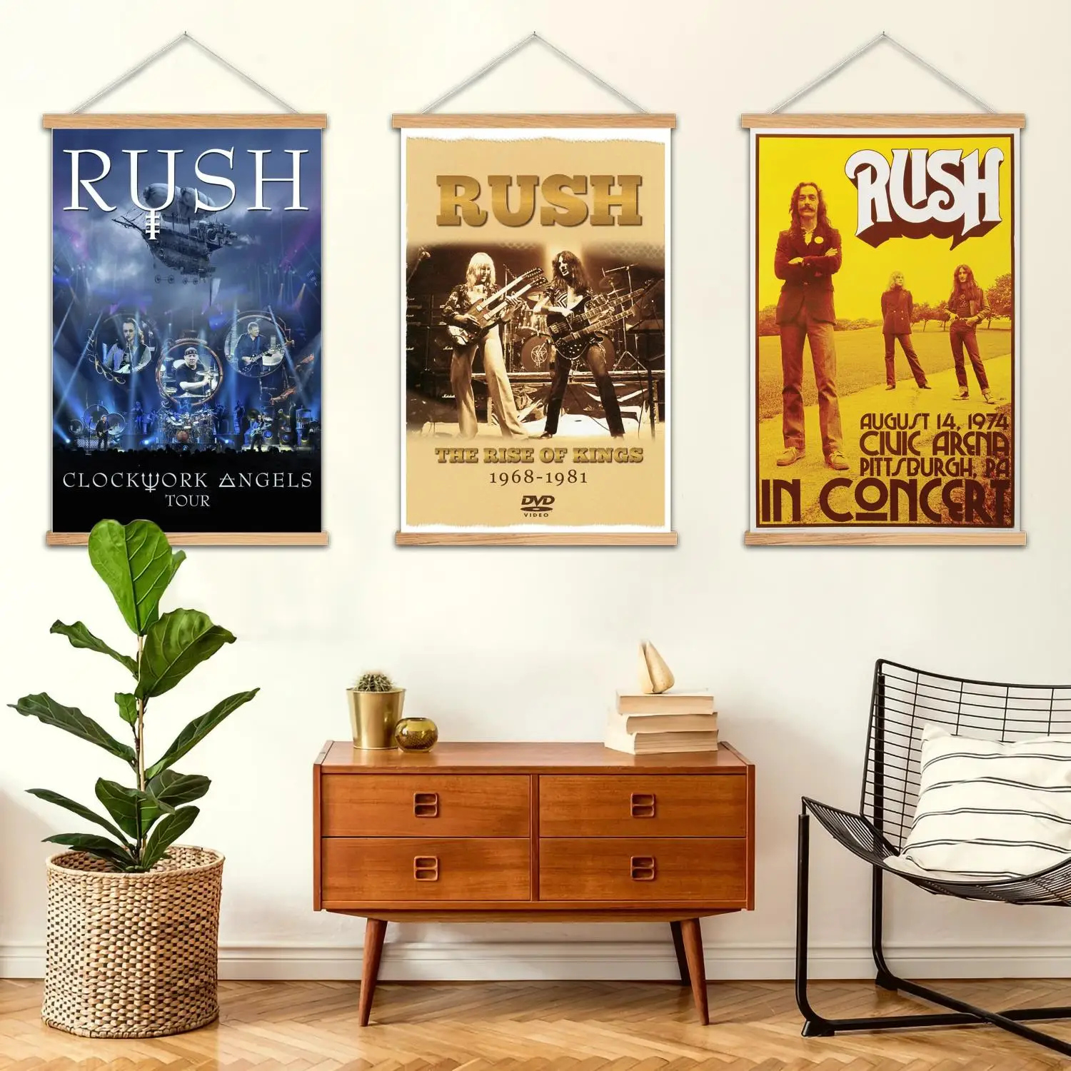 Rush Framed Wall Painting Canvas Art Poster, Wall Art  Modern Family Bedroom Decor Posters,Decorative painting