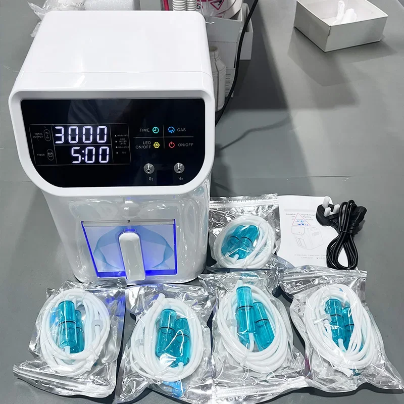 PEM Tech 1500 ml H2-Inhalator, brauner Generator, Wasserstoff-Inhalationsmaschine, 3000 ml Wasserstoff-Mollekular-Inhalationsgenerator