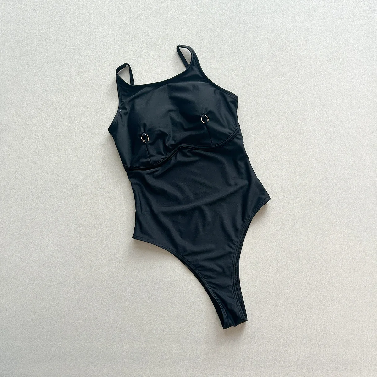 New Women One Piece Swimsuit Sexy Solid Color High Elastic Bikini  one piece swimsuit bathing suit women