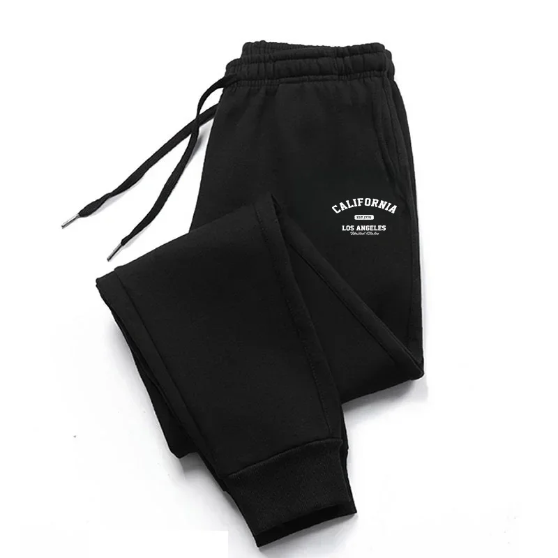 

Autumn Winter Men's Printed Logo Pants Fashion Sports Trousers Drawstring Jogging Pants Trousers Casual Baggy Pants Sweatpants