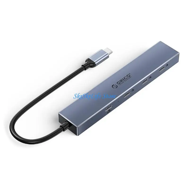 

E65E USB C Hub for Laptop 4 in 1 Type C USB Adapter High Speed Data Transfer PD 100W