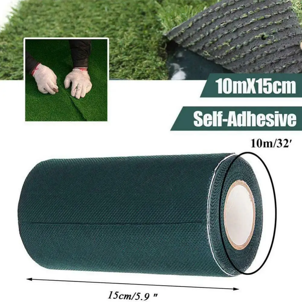 Garden Self Adhesive Joining Green Tape Track And Field Self-adhesive Seam Lawn Tape Garden Carpet Connection Decor Gardening