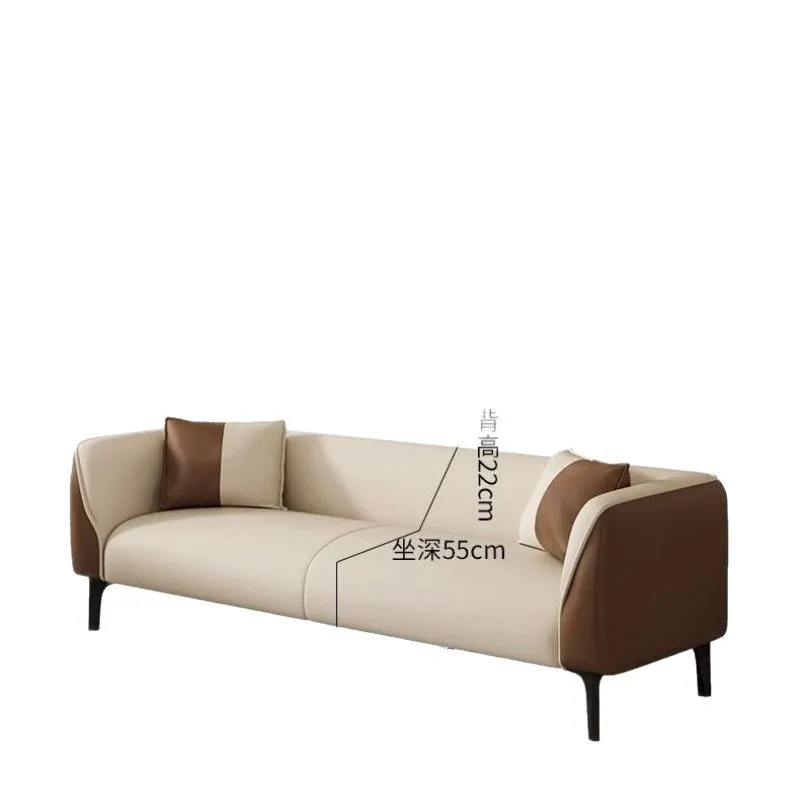 Simple combination sofa Small apartment Internet celebrity living room Technology cloth Modern simple single double three bedroo