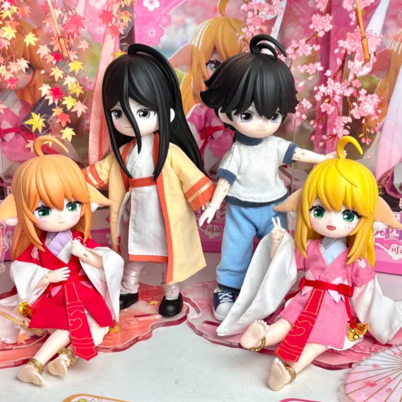 

Оригинальный Fox Spirit Matchmaker Bjd, серия свадебных заказов, слепая коробка Tu Shan Hong, подвижное шарнирное украшение, коллекция игрушек