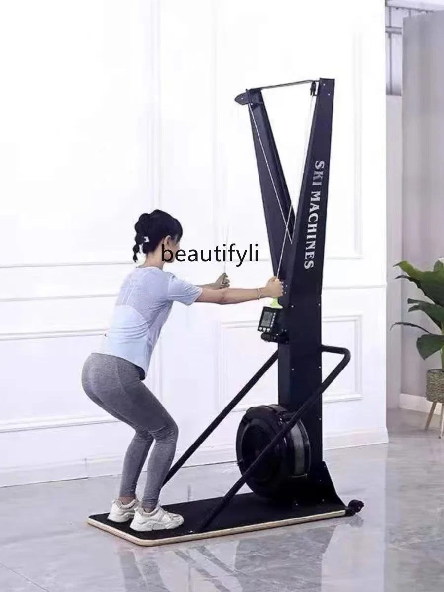 

Ski machine wind resistance magnetic control adjustment commercial fitness room home simulated ski machine