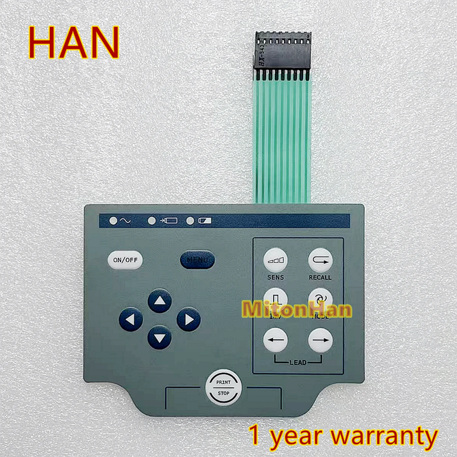 

New For COMEN Komen CM100 CM300 ECG Membrane Keyboard Button Keypad Film