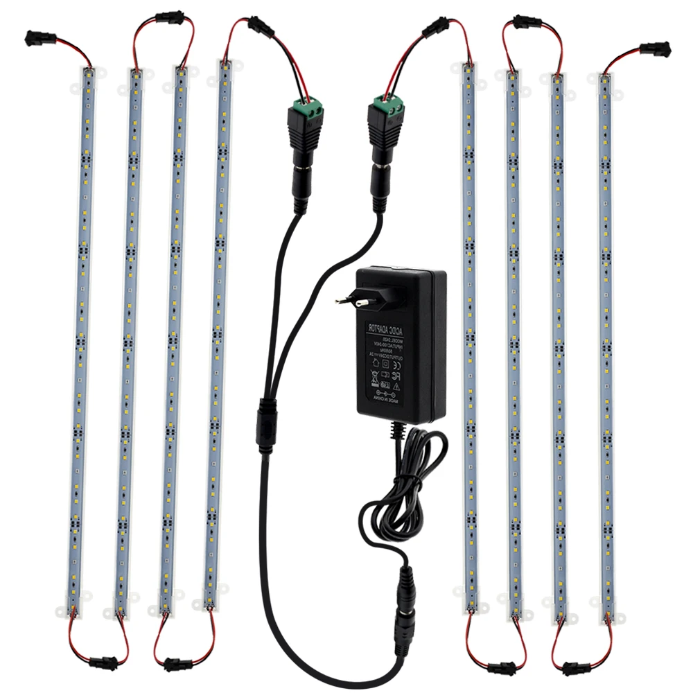 24V LED Grow Light Tube 36LEDs 50cm For Aquarium Greenhouse 2835 High Luminous Efficiency For Indoor Flower Rack Plants Growing