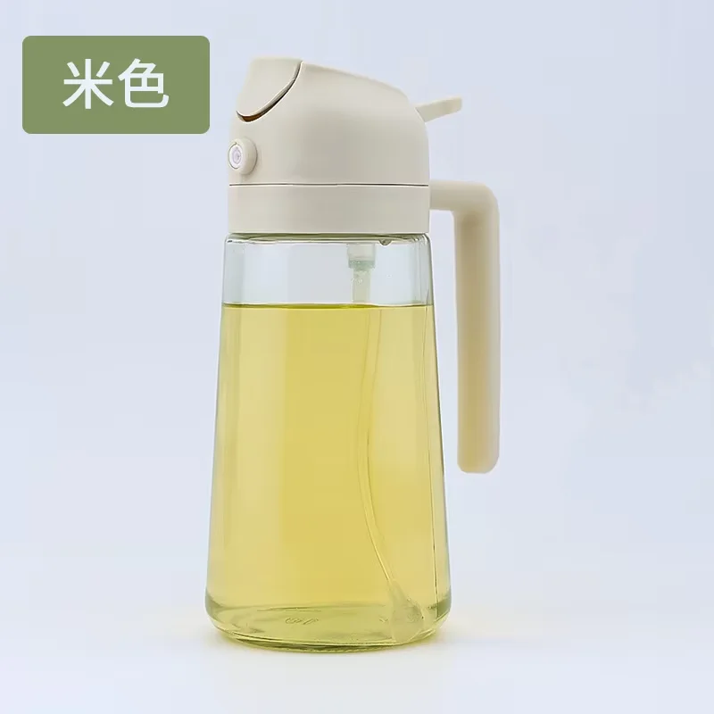  2in1 500ml Plastic Kitchen Oil Sprayer Spray Oil Olive Spray Bottle for Oil Dispenser BBQ Baking Roasting Picnic Kitchen Tool