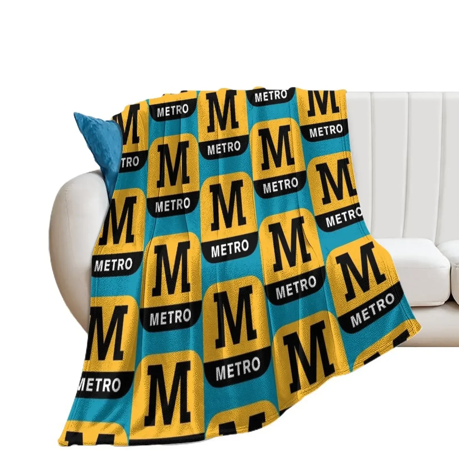 tyne and wear metro Throw Blanket Designers Luxury Designer Luxury Brand For Baby Blankets