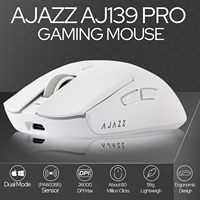 AJAZZ AJ139PRO Wireless Gaming Mouse 2.4G Dual Mode PAW3395 Approx. 59g Lightweight Gaming Mouse