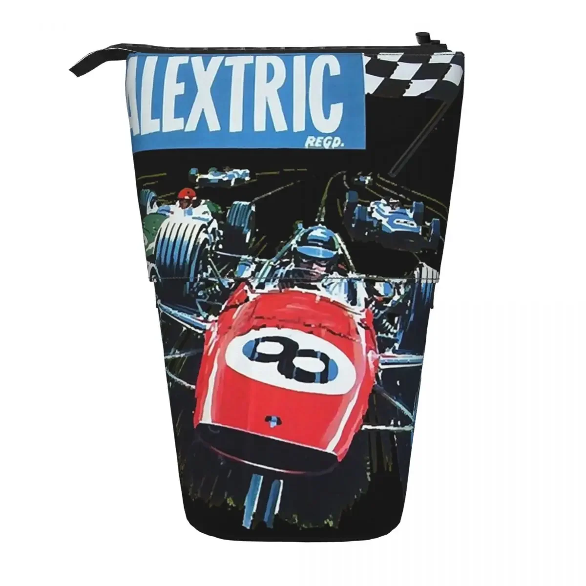 Estuche para lápices reversible clásico Scalextric, estuche para bolígrafos, caja para lápices de gran capacidad, bolsa para lápices para niños y niñas, escuela