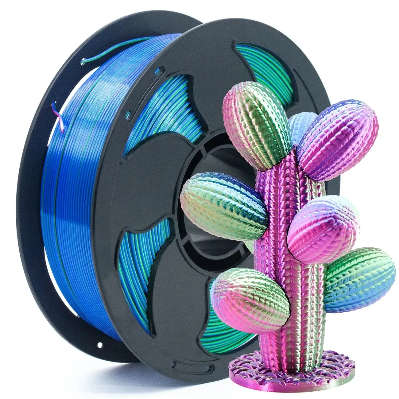 

Silk Gloss 3D Printer Multi-Color Consumables 3-Color PLA for 1.75mm FDM Equipment Suitable for All 1kg