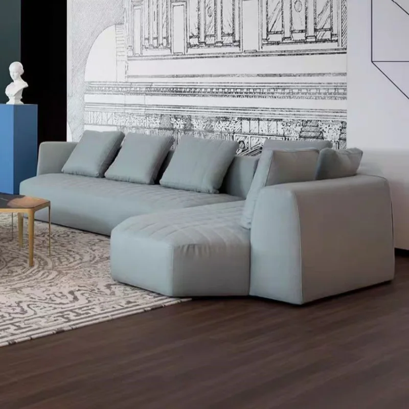 

Nordic fabric modern minimalist style floor creative hotel living room hexagonal geometric sofa