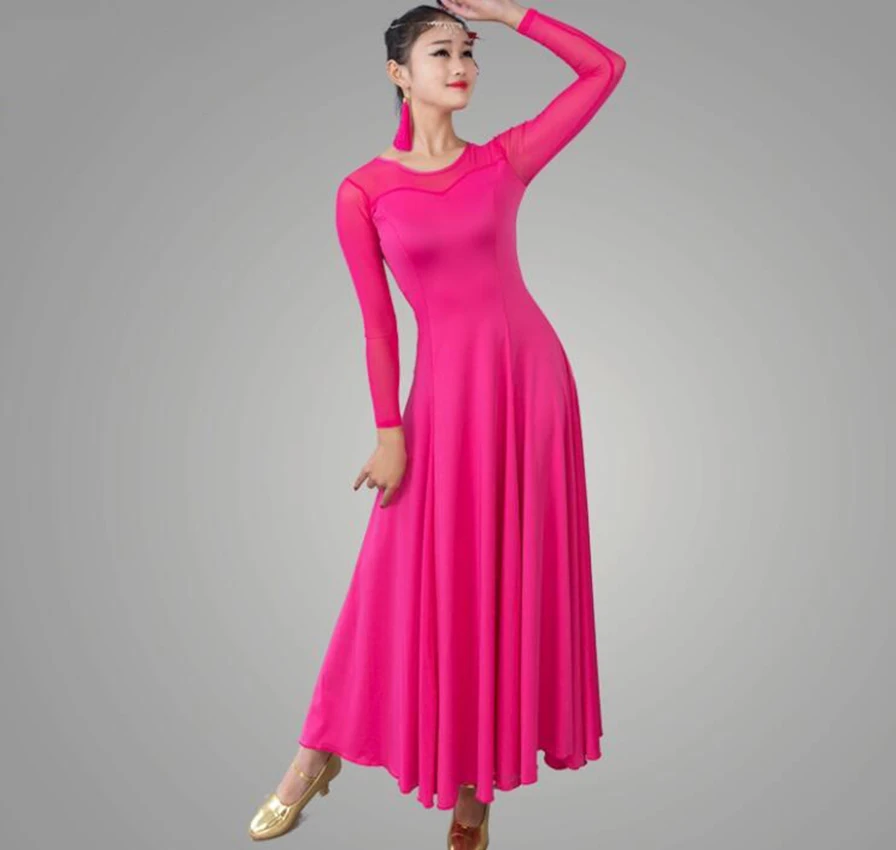 Neue Dame Ballsaal Tanzen Kleid Modern Dance Wettbewerb Kostüm Frauen Walzer Tango Foxtrot Quickstep Ballsaal Kleider