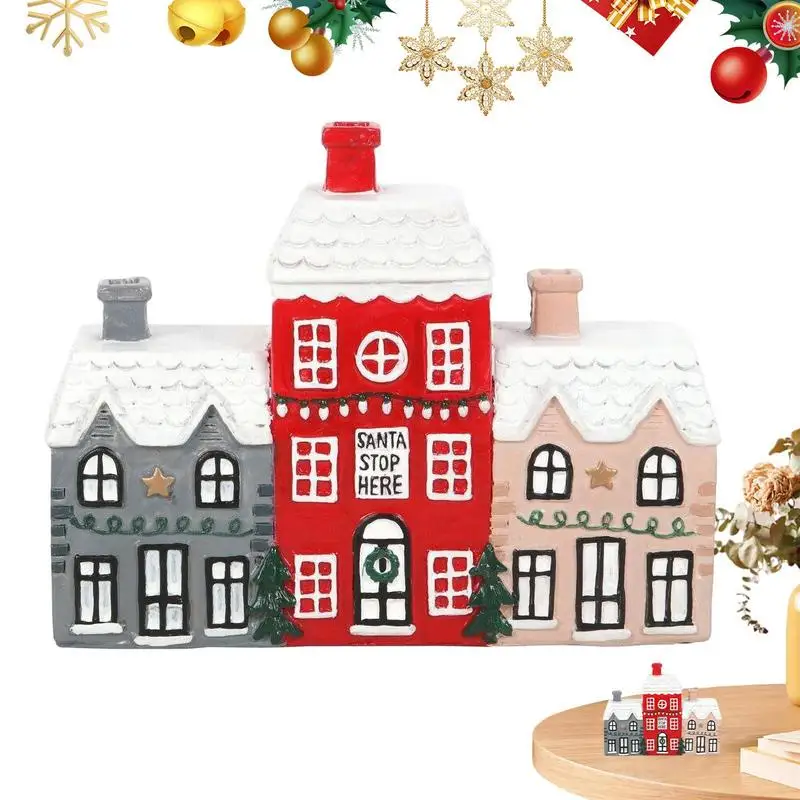 

Christmas Incense Burner Christmas Gingerbread House Incense Cone Burner Christmas Cabin Incense Burner Home Chimney Decorations