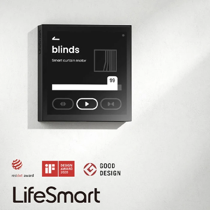 LifeSmart Nature Mini Touchscreen Smart Switch Temperatuurpaneel voor Smart Home-systeem Werkt met Google, Alexa en HomeKit