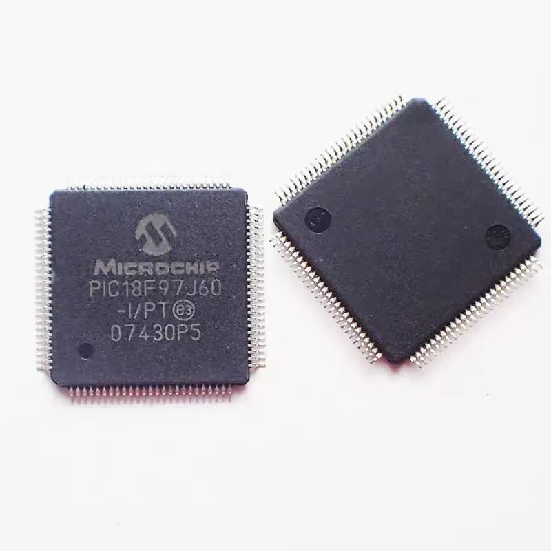 5pcs~20pcs PIC18F97J60-I/PT PIC18F97J60 QFP100 new High-Performance, 1 Mbit Flash Microcontrollers with Ethernet