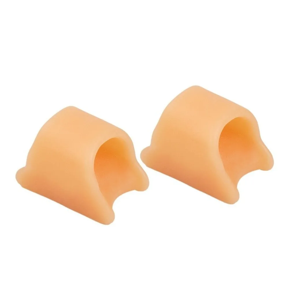 1 pair Foot Supplies Nude Toe Corrector Gel Material Toe Splint Toes Separator Hammer Toe Straightener Bent Toes