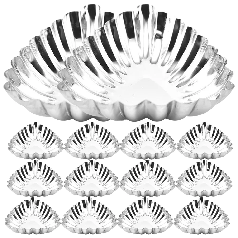 

20 Pcs Stainless Steel Egg Tart Mold Durability Molds Heat-resistant Cupcake Kitchen Cooking Nonstick Easy-to-clean Baking