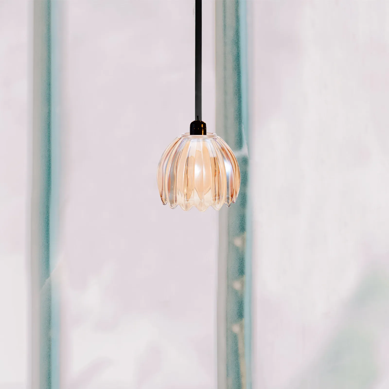 Glass Lampshade Replacement Tulip Lamp Small Flower Sconce Hole 42Mm Mini Lily Lampshades Floor Table Chandelier Pendant Light