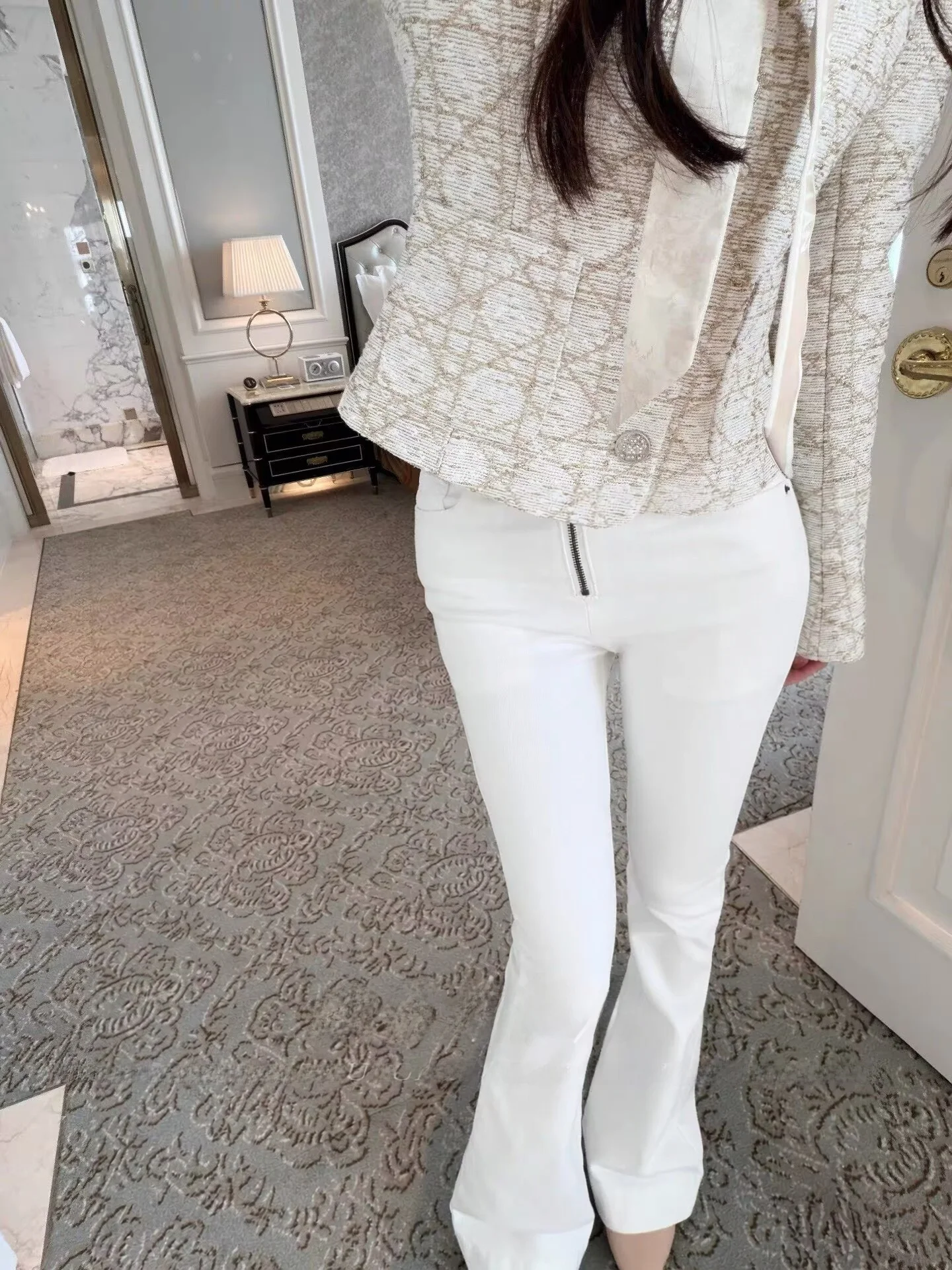 

High Waist Flared Jeans Women's Elastic Slimming Bootcut Long Pants Cotton Stretch Denim Casual Sle Autumn Faion Ladies