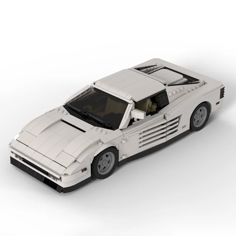 

MOC Sonny's Testarossa Speed Champion Static Edition Classic Car Model Racing Children's Toy Gift Technology Building Blocks