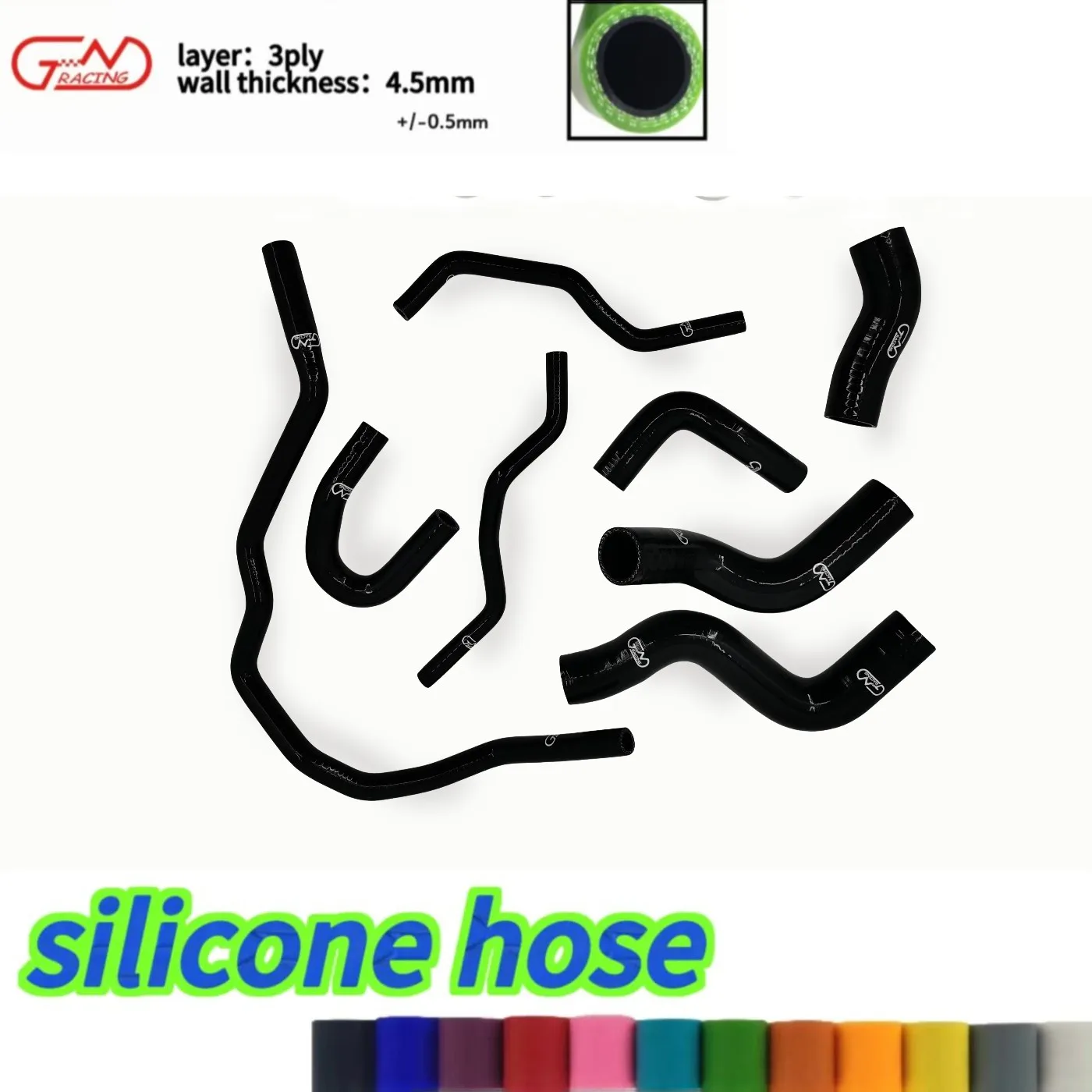 

For 2003-2009 VW Golf GTi MK5 MK 5 2.0L FSI/TFSI Turbo Silicone Radiator Coolant Hoses Kit