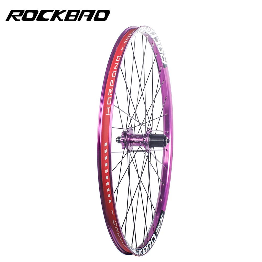 Jeu De Roues VTT 27.5″ Avant + Arrière – Aluminium Anodisé, Freins à Disque 6 Trous, Moyeu Doré, Charge 200 Kg