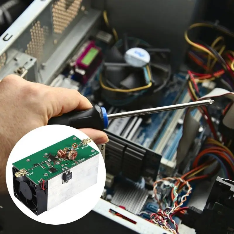 Bộ khuếch đại công suất F3MA Fan thông minh FANTINK 50OHM 12-18V VHF Bộ khuếch đại công suất vô tuyến 433MHz Máy phát khuếch đại