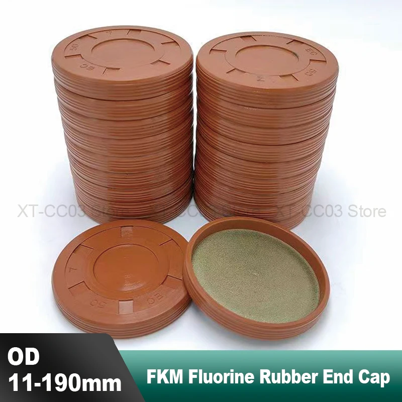 OD 11/20/22/24/25/26/27/28/30-190mm EC Fluorine Rubber End Cap Oil Seal VK Capping Reducer Shaft Head FKM Oil Cap Height 4-15mm