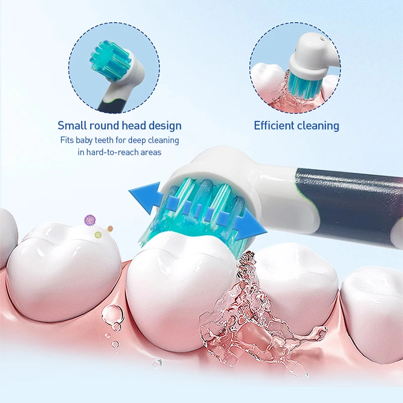 Oral B Electric Escova de dentes elétrica infantil D103K Mickey Mouse Temporização inteligente de 2 minutos 2 modos de limpeza suave