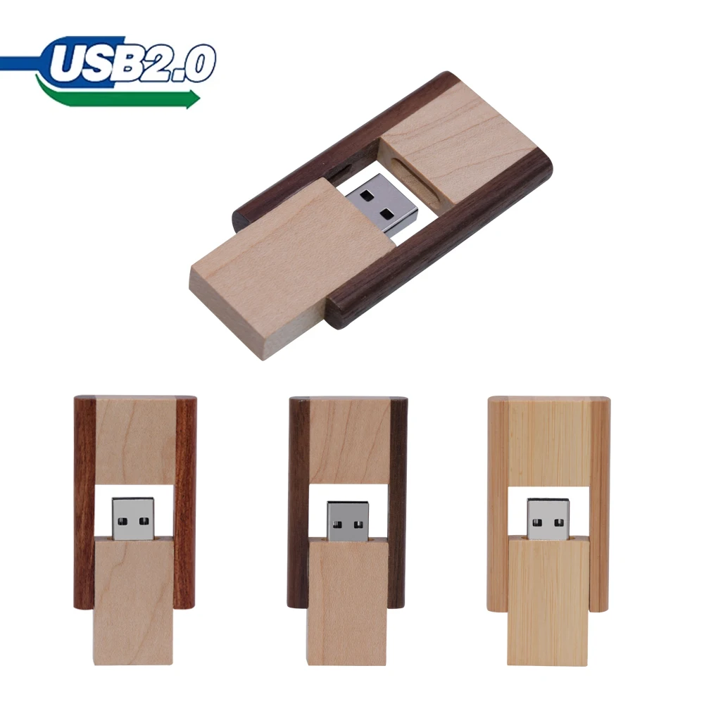 USB Flash Drives Free Custom Logo Pen Drive Wood Memory Stick Wedding Photography Gifts Pendrive 64GB 32GB 16GB 8GB 4GB